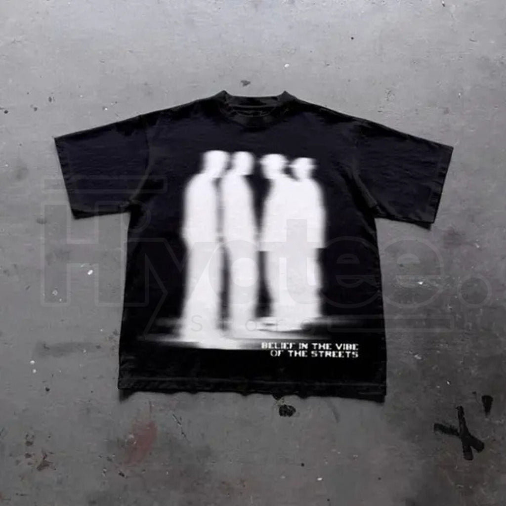 "Virtual Shadow" – Street Atmosphere Grunge Y2K Emo Scene Graphic Top